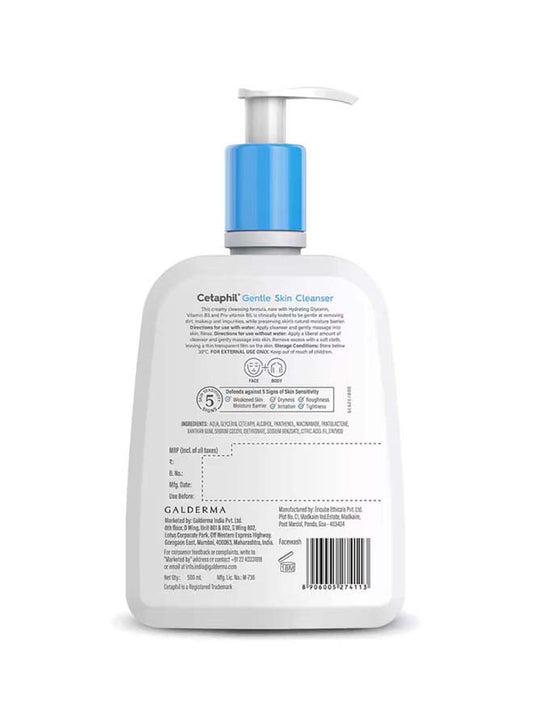 Gentle Skin Cleanser 500ml for sensitive skin UAE

Soap free face and body wash with niacinamide

Unscented cleanser for dry to normal skin

غسول لطيف للبشرة الحساسة